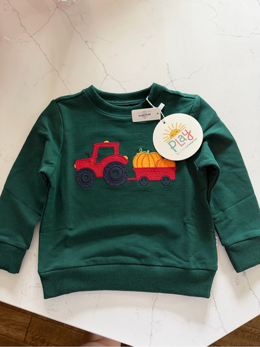 Little Sleepies Tractor Ride Crewneck Sweatshirt